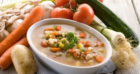 vegetabilsk puré suppe for gastritt