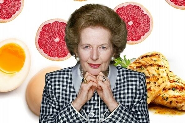 Margaret Thatcher og diettmaten hennes