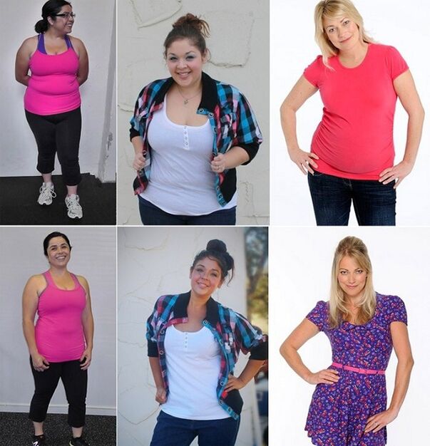 bilder før og etter å gå ned i vekt på Maggi-dietten